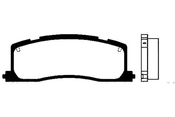 KAVO PARTS Комплект тормозных колодок, дисковый тормоз BP-9051